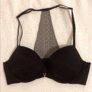 VICTORIA SECRET Laser-Cutout Racerback Push-Up Bra